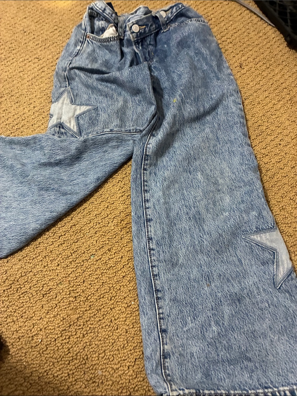 Old Navy Light Wash Jeans with Star Patch Details